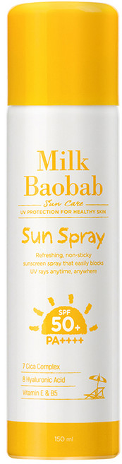 밀크바오밥 선스프레이 SPF50+ PA++++, 1개, 150ml