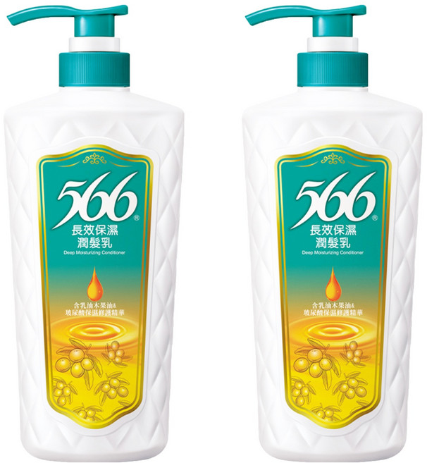 566 長效保濕潤髮乳 (乳油木果油) 緊緊鎖水 長效滋潤, 700g, 2瓶