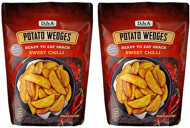 디제이앤에이 포테이토 웨지 스위트칠리, 100g, 2개