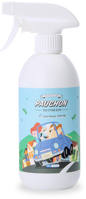 뽀숑 반려동물 탈취제 산뜻한 바람, 500ml, 1개