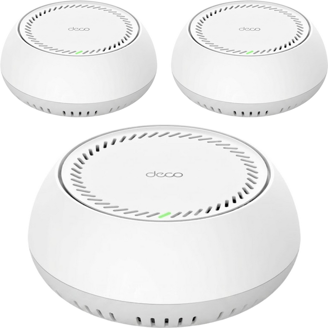 tp-link Wi-Fi 7 BE11000 雙5G Mesh 三頻全屋網狀路由器3件組, 1套, Deco BE65-PoE(3-pack)