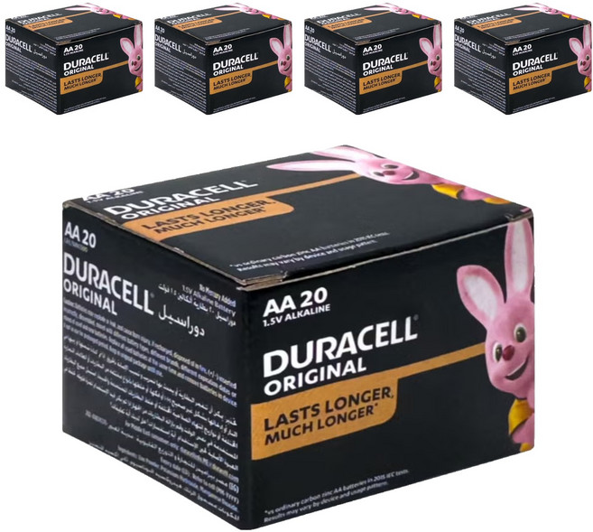 DURACELL 金頂 台灣公司貨 經典鹼性AA電池 3號, 20個裝, 5盒