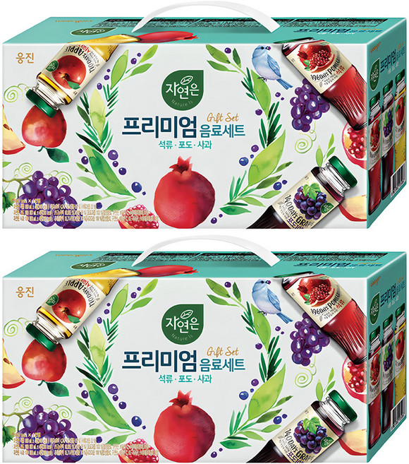자연은 프리미엄 음료세트, 180ml, 24개
