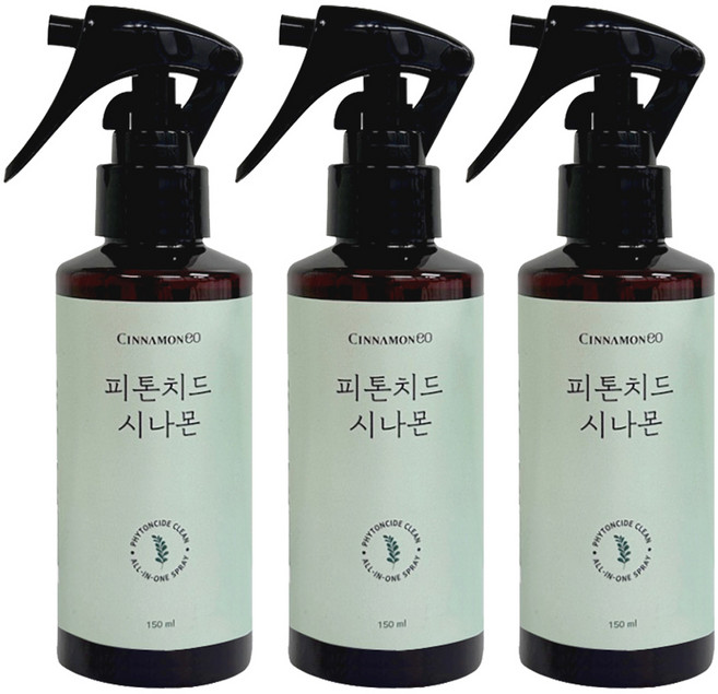 시나몬이오 피톤치드 시나몬 스프레이 탈취제, 150ml, 3개