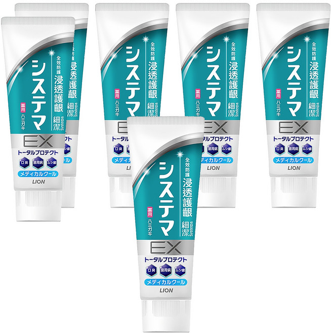 LION 獅王 Systema 細潔 台灣公司貨 浸透護齦EX牙膏 清涼薄荷