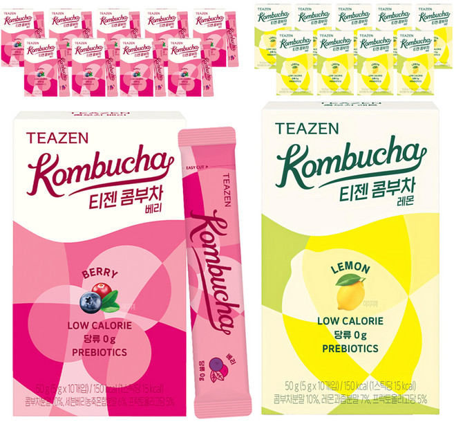 티젠 콤부차 베리 10p + 레몬 10p, 1세트, 5g