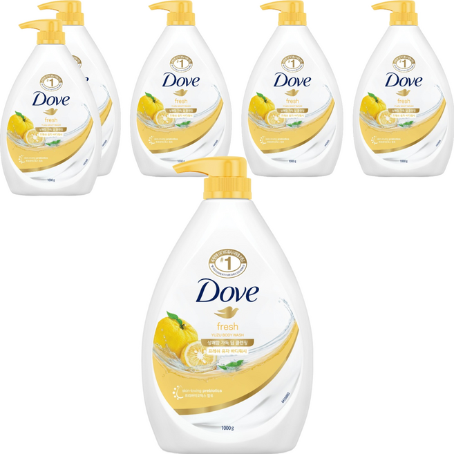 도브 유자 바디워시, 1kg, 6개