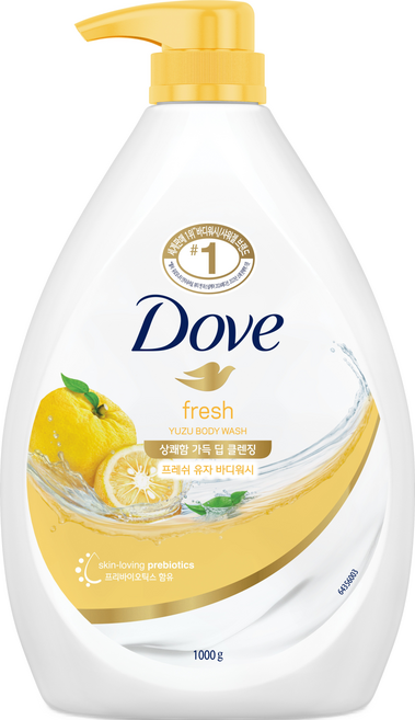 도브 바디워시 프레쉬 유자, 1kg, 1개