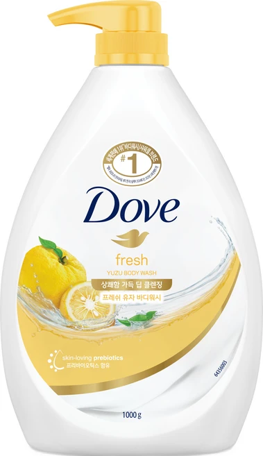 도브 바디워시 프레쉬 유자, 1kg, 1개 - 쿠팡
