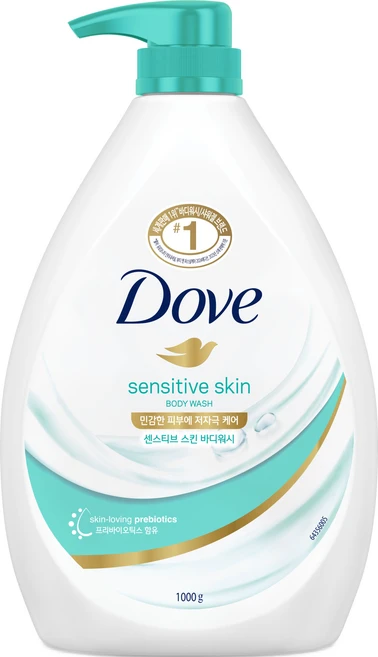도브 센스티브 스킨 바디워시, 1kg, 1개 - 쿠팡