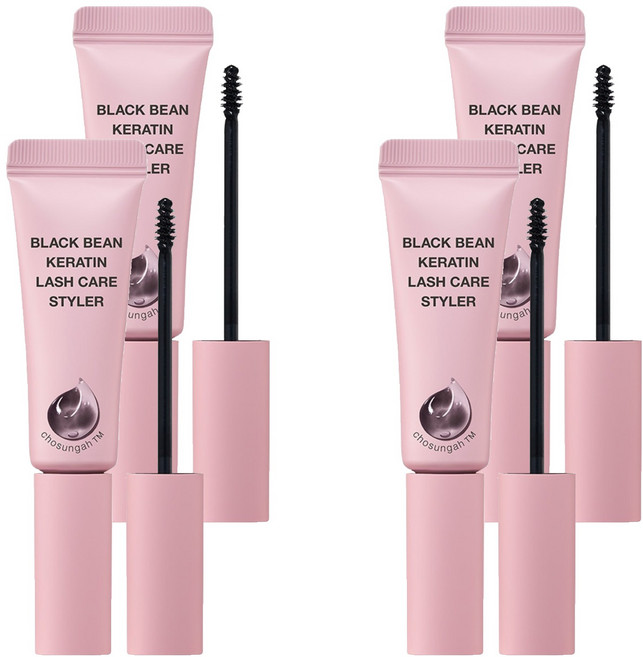 chosungah tm 黑豆角蛋白睫毛滋養液, 4支, 9ml