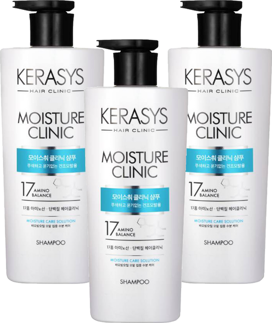 KERASYS 可瑞絲 胺基酸賦活奇蹟洗髮精, 600ml, 3瓶