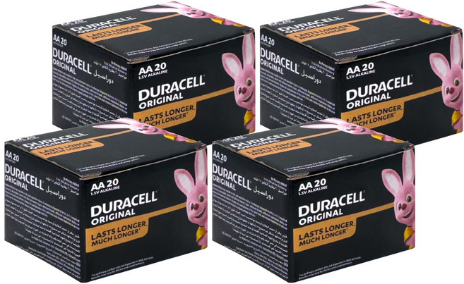 DURACELL 金頂 台灣公司貨 經典鹼性AA電池 3號, 20個裝, 4盒