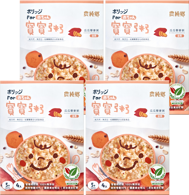 農純鄉 瓜瓜藜麥粥 4包, 600g, 4盒