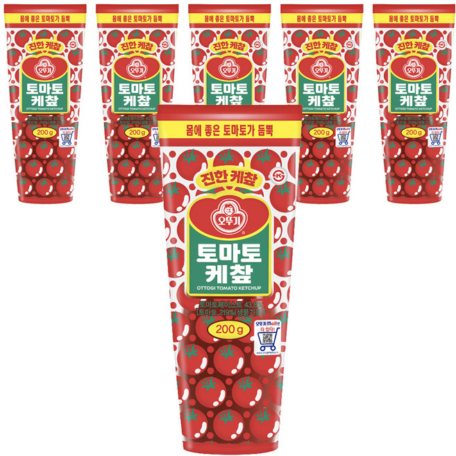 OTOKI 不倒翁 番茄醬, 200g, 6個