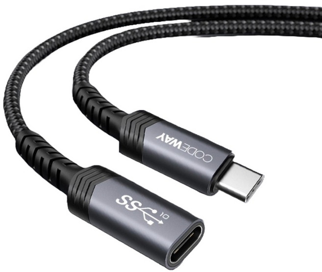 코드웨이 USB 3.2 C타입 GEN2 연장케이블, 1개, 0.25m