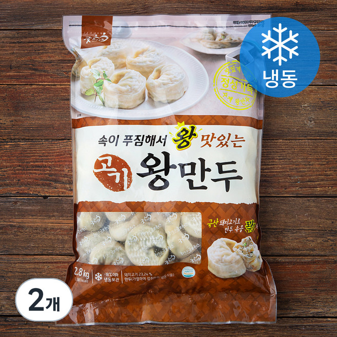 굿프랜즈 고기 왕만두 (냉동), 2.8kg, 2개