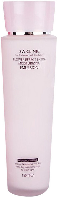 3W CLINIC 極緻透光嫩白保濕乳液 Flower Effect Extra Moisturizing Emulsion, 150ml, 1瓶