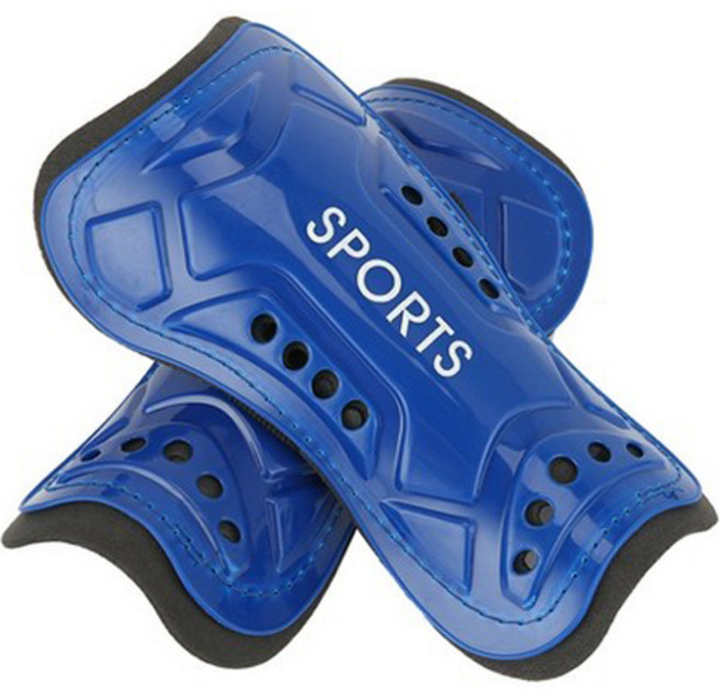 씨에스소울 스트랩 축구 정강이 보호 패드, 블루, 1개