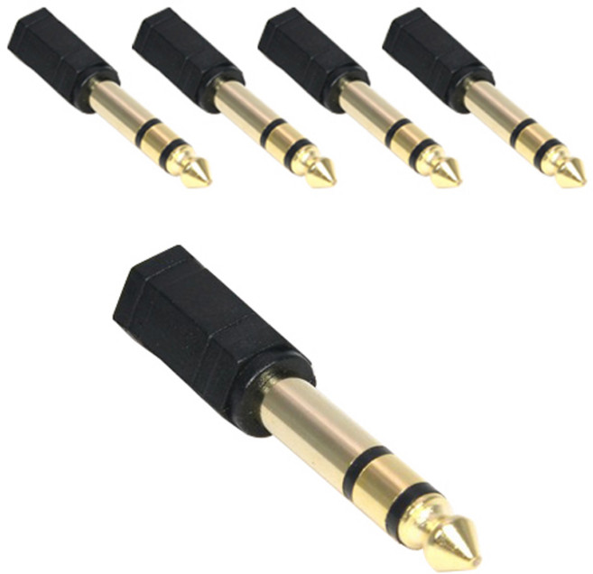 마하링크 스테레오 3.5 to 5.5 FM 변환젠더, ML-S006, 혼합 색상, 5개