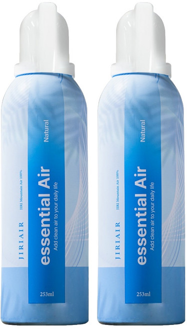 지리에어 지리산 프리미엄 에센셜에어 휴대용 미니 공기캔 여행용 253ml, 2개