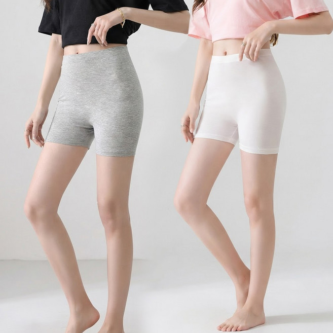 Elsso 女性夏季彈力修飾大腿贅肉安全褲 內搭褲 三分褲 2件組