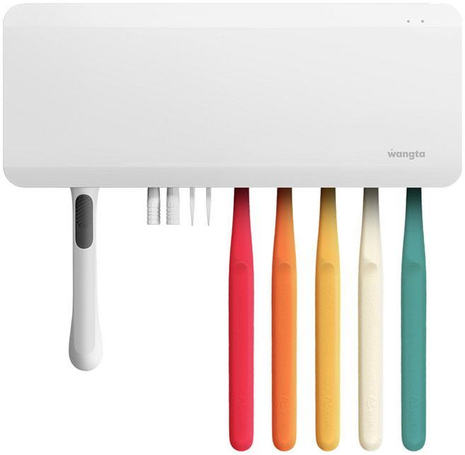 왕타 바이올렛 칫솔 살균 건조기, WTV-001, 화이트