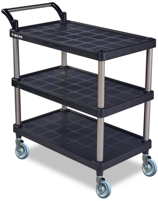 월드크린 잘밀려 3단 서빙카트 중, 1개