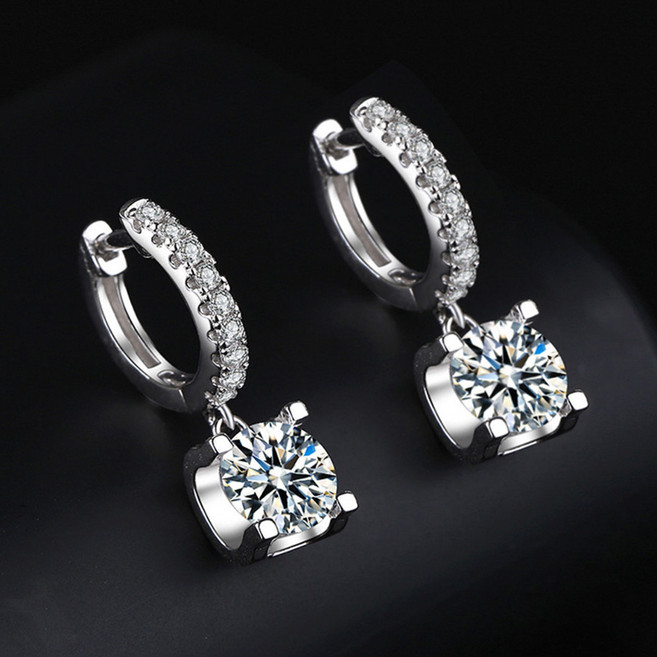CF Diamond 耳環 莫桑鑽 50分 1對