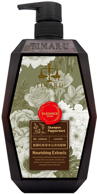 TIMARU 堤瑪露 頭皮調理草本植粹SPA舒活精油洗髮 草本沁涼, 1個, 1L