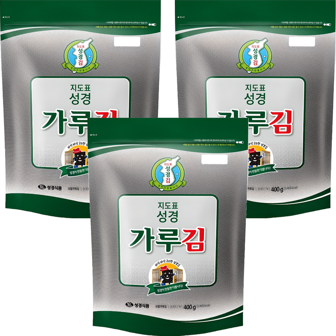 지도표성경 가루김, 400g, 3개