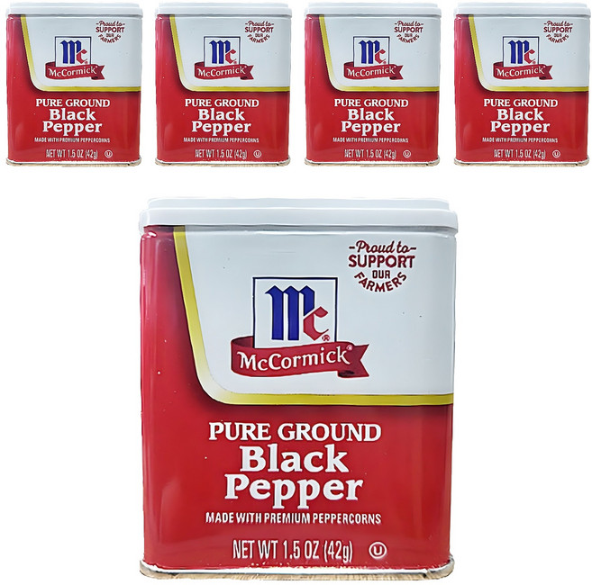 McCormick 味好美 黑胡椒粉, 42g, 5個