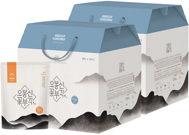 오봉산꽃부각 김부각 새우맛, 30g, 20개