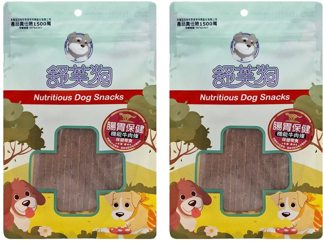 A star 犬用機能牛肉條 腸胃保健, 牛肉, 100g, 2包