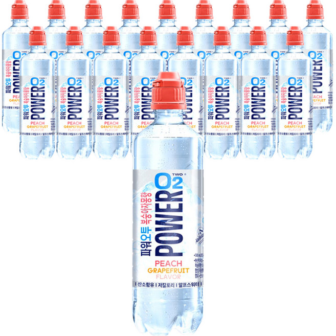 파워오투 복숭아자몽향, 500ml, 18개