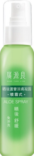 廣源良 蘆薈曬後涼膚凝露 噴霧式, 100ml, 1瓶