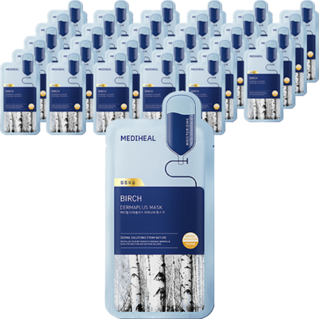 메디힐 더마플러스 자작나무 마스크, 1개입, 60개