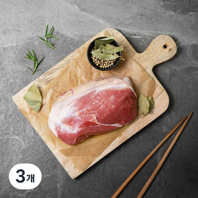 몬트락 제주 흑돼지 앞다리 수육용 (냉장), 600g, 3개