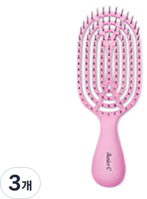 뉴웨이 헤어브러쉬 주니어씨, Pink, 3개