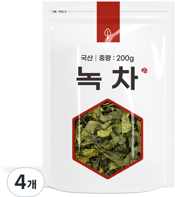 자연초 녹차, 200g, 1개입, 4개