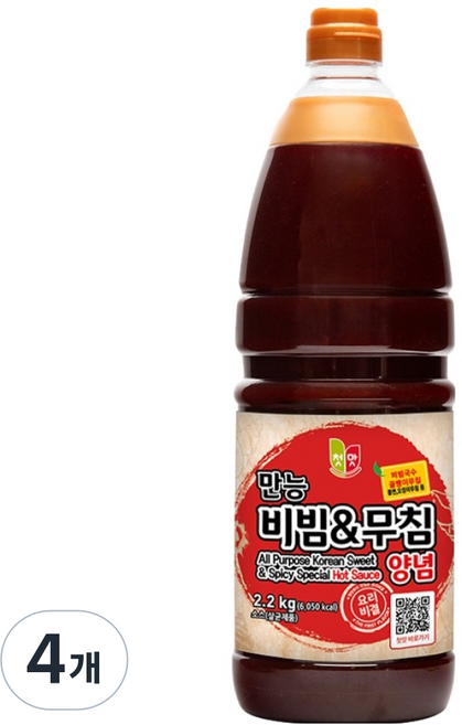 첫맛 만능 비빔 무침 양념, 2.2kg, 4개
