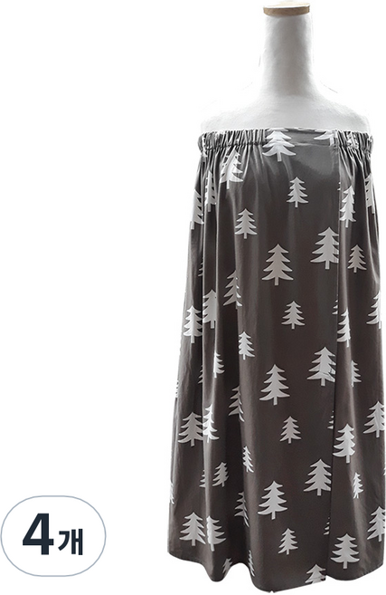 나도미인 마사지 트리가운 랩타입, 그레이, 4개