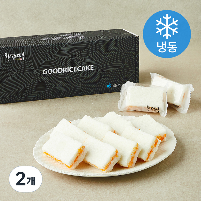 착한떡 체다치즈설기 (냉동), 45g, 2개, 10개입