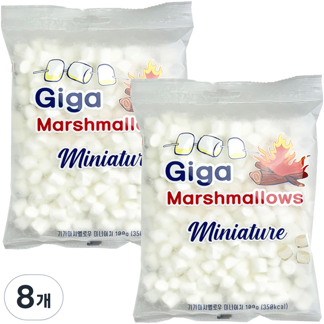 기가 마시멜로우 미니어쳐, 100g, 8개