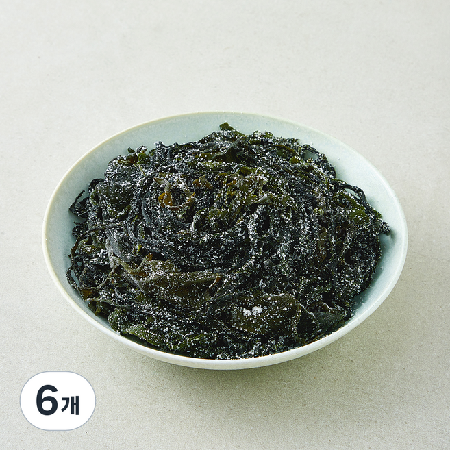 주일 무결점 부드러운 완도 염장미역, 6개, 1kg
