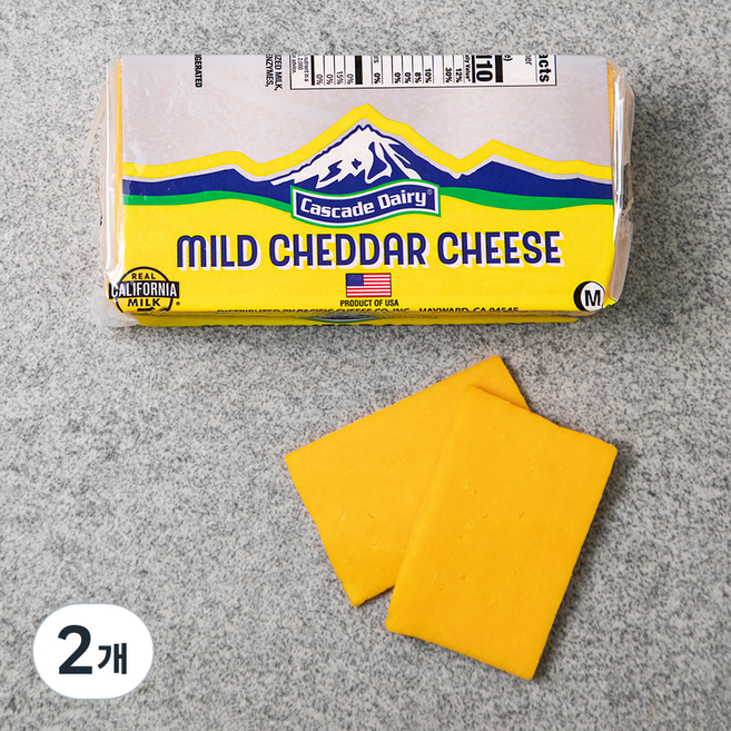 마일드 체다치즈, 907g, 1개입, 2개
