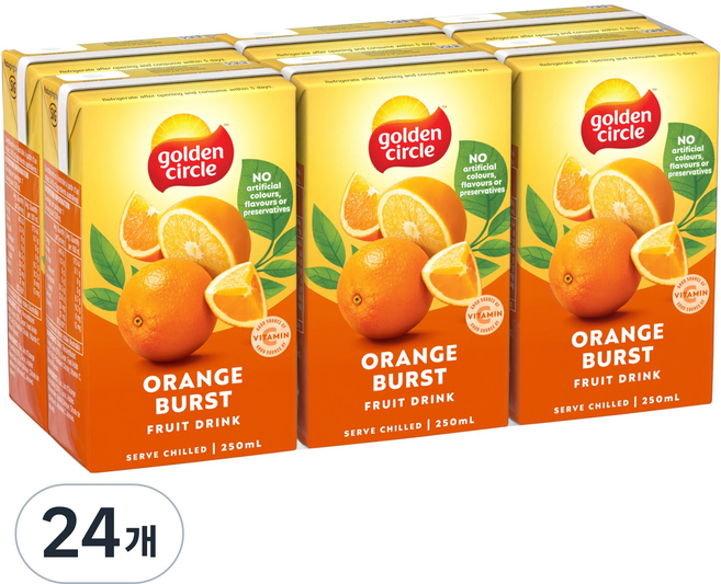 골든서클 오렌지 주스, 24개, 250ml