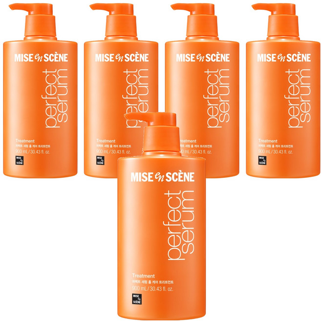 mise en scene 魅尚萱 完美精華居家護理護髮素, 900ml, 5個
