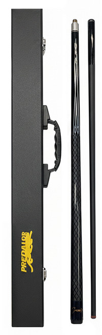 Kasanature 碳纖維撞球桿 3球/4球用 上節 + 下節 + 球桿盒套組, 黑色, 1組