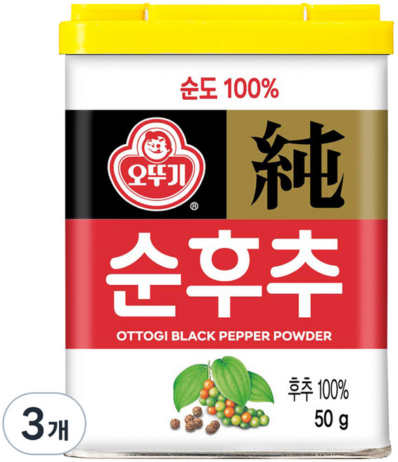 OTOKI 不倒翁 黑胡椒粉, 50g, 3入